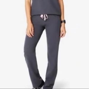 Figs Charcoal Livingston Scrub Pants, Size XS